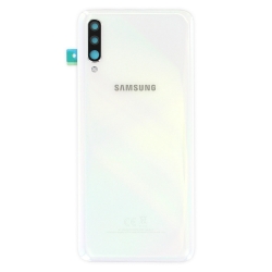 Remplacer la vitre arrière en plastique du Galaxy A70 blanc par une pièce neuve d'origine avec Bricophone_photo1