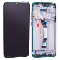 Bloc écran IPS LCD et vitre pré-montés sur châssis pour Xiaomi Redmi Note 8 Pro Vert photo 2
