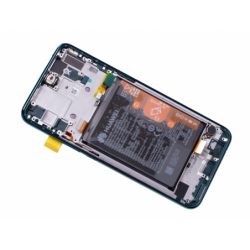 Bloc Ecran Vert COMPLET pré-monté sur châssis + batterie pour Huawei P Smart Z photo 1