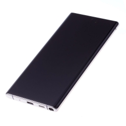 Bloc écran Dynamic Amoled et vitre pré-montés sur châssis pour Samsung Galaxy Note 10 Blanc photo 1