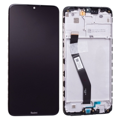 Bloc écran IPS LCD et vitre pré-montés sur châssis pour Xiaomi Redmi 8 Noir Minéral photo 2