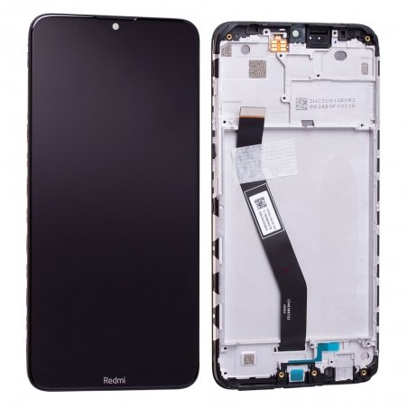 Bloc écran IPS LCD et vitre pré-montés sur châssis pour Xiaomi Redmi 8 Noir Minéral photo 2b