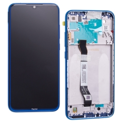 Bloc écran IPS LCD et vitre pré-montés sur châssis pour Xiaomi Redmi Note 8 Bleu photo 2