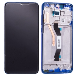 Bloc écran IPS LCD et vitre pré-montés sur châssis pour Xiaomi Redmi Note 8 Pro Bleu Océan photo 2