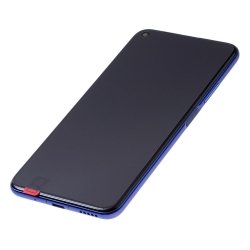 Bloc écran complet pré-monté sur châssis + batterie pour Huawei Nova 5T et Honor 20 bleu photo 1