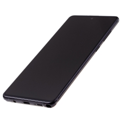 Bloc écran Super AMOLED Plus pré-monté sur châssis pour Samsung Galaxy Note 10 Lite Noir photo 1
