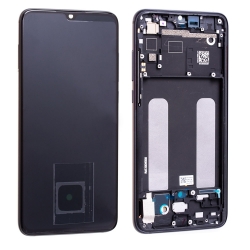Bloc écran Super Amoled et vitre pré-montés sur châssis pour Xiaomi Mi 9 Lite Noir