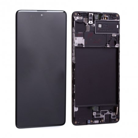 Bloc écran Super Amoled Plus et vitre pré-montés sur châssis pour Samsung Galaxy A71b
