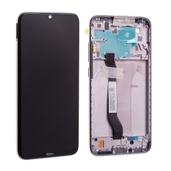 Bloc écran IPS LCD et vitre pré-montés sur châssis pour Xiaomi Redmi Note 8 Blanc photo 2