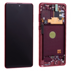 Bloc écran Super AMOLED Plus pré-monté sur châssis pour Samsung Galaxy Note 10 Lite Rouge photo 4