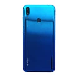 Coque arrière et lecteur d'empreintes pour Huawei Y7 (2019) Bleu photo 2
