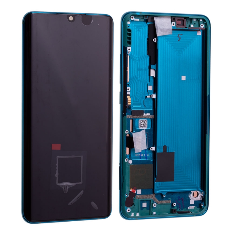 Bloc écran Amoled et vitre pré-montés sur châssis pour Xiaomi Mi Note 10 Vert photo 4