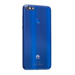 Coque arrière Bleu avec lecteur d'empreinte pour Huawei Y7 2018