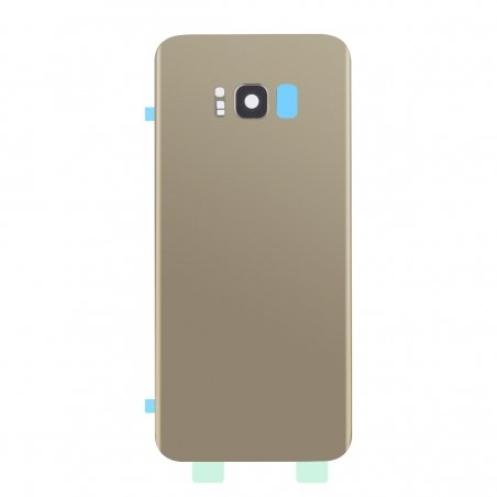 Vitre Arrière Compatible pour Samsung Galaxy S8 Plus Or photo 3