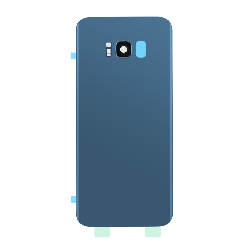 Vitre Arrière Compatible pour Samsung Galaxy S8 Plus Bleu photo 3