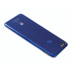Vitre arrière avec logo pour Huawei Y7 2018 - Bleu photo 2