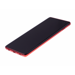 Bloc écran Amoled et vitre pré-montés sur châssis pour Samsung Galaxy S10+ Rouge cardinal photo 3