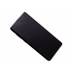 Bloc écran Amoled et vitre pré-montés sur châssis pour Samsung Galaxy S10+ Argent photo 01