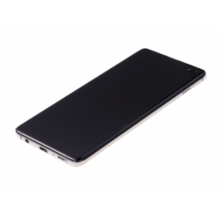 Bloc écran Amoled et vitre pré-montés sur châssis pour Samsung Galaxy S10+ Argent photo 3