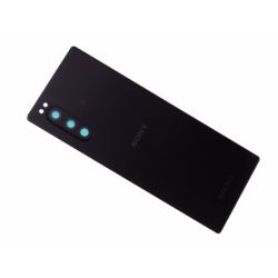 Vitre arrière avec logo pour Sony J9210 Xperia 5 Dual SIM - Noir photo 0