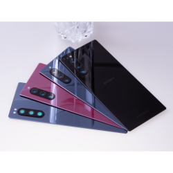 Vitre arrière avec logo pour Sony J9210 Xperia 5 Dual SIM - Noir photo 2