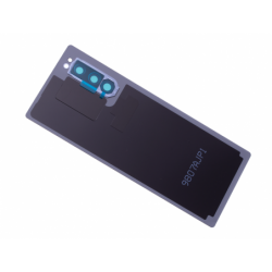 Vitre arrière avec logo pour Sony J9210 Xperia 5 Dual SIM - Bleu photo 1