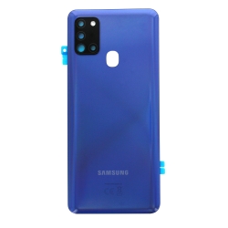 Vitre arrière pour Samsung Galaxy A21s Bleu Prismatique photo 2
