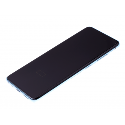 Bloc écran Dynamic Amoled 2X pré-monté sur châssis pour Samsung Galaxy S20 Bleu photo 2