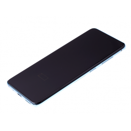 Bloc écran Dynamic Amoled 2X pré-monté sur châssis pour Samsung Galaxy S20 Bleu photo 2