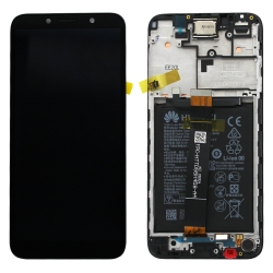 Bloc écran LCD complet pré-monté sur châssis + batterie pour Huawei Y5p