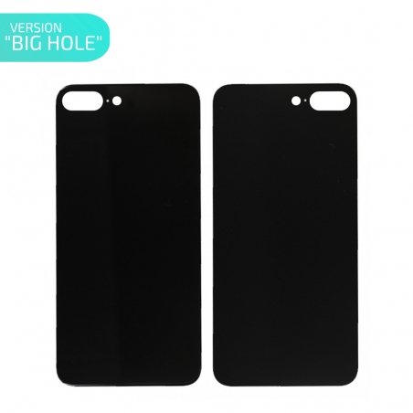 Vitre arrière Noire pour iPhone 8 Plus - Version BIG HOLE