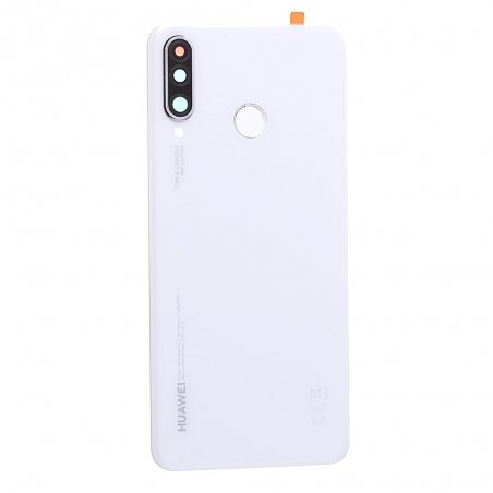 Vitre arrière d'origine + lecteur d'empreintes pour Huawei P30 Lite et New Edition Blanc Perle photo 2