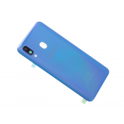 Vitre arrière Bleue d'origine pour Samsung Galaxy A40 photo 2