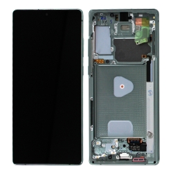 Bloc écran Super AMOLED Plus pré-monté sur châssis pour Samsung Galaxy Note 20 Vert_photo1
