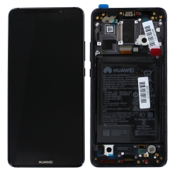 Bloc écran Titanium Gray COMPLET pré-monté sur chassis + batterie pour Huawei Mate 10 Pro