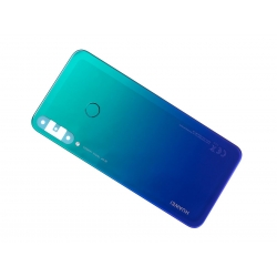 Vitre arrière + lecteur d'empreintes pour Huawei P40 lite E Bleu photo 3
