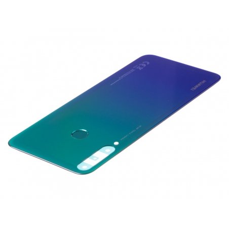 Vitre arrière + lecteur d'empreintes pour Huawei P40 lite E Bleu photo 2