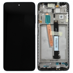Bloc écran LCD et vitre pré-montés sur châssis pour Xiaomi Poco X3 Noir