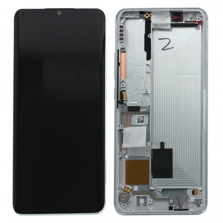 Bloc écran AMOLED et vitre pré-montés sur châssis pour Xiaomi Mi Note 10 lite 2