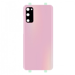 Vitre arrière compatible pour Samsung Galaxy S20 Cloud Pink photo 2
