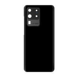 Vitre arrière compatible pour Samsung Galaxy S20 Ultra Cosmic Black photo 2