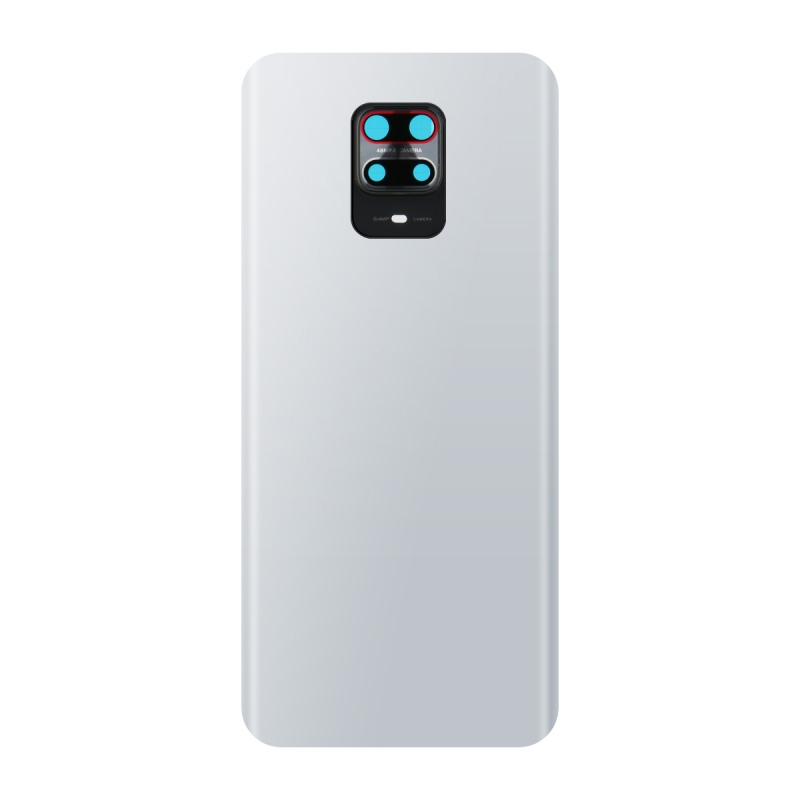 Vitre arrière compatible pour Xiaomi Redmi Note 9S Blanc Glacier photo 2
