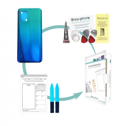 Kit de remplacement Vitre arrière pour Xiaomi Mi 10 lite Bleu