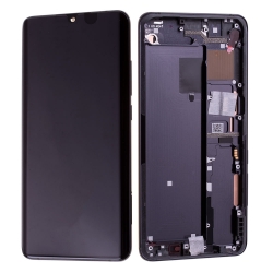 Bloc écran Amoled et vitre pré-montés sur châssis pour Xiaomi Mi Note 10 Noir