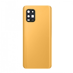 Vitre arrière compatible pour Xiaomi Mi 10 lite Orange photo 2