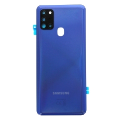 Vitre arrière pour Samsung Galaxy A21s Bleu Prismatique