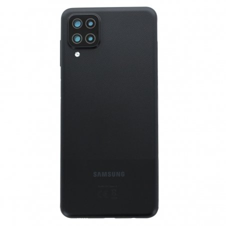 Coque arrière Noire d'origine pour Samsung Galaxy A12_photo1
