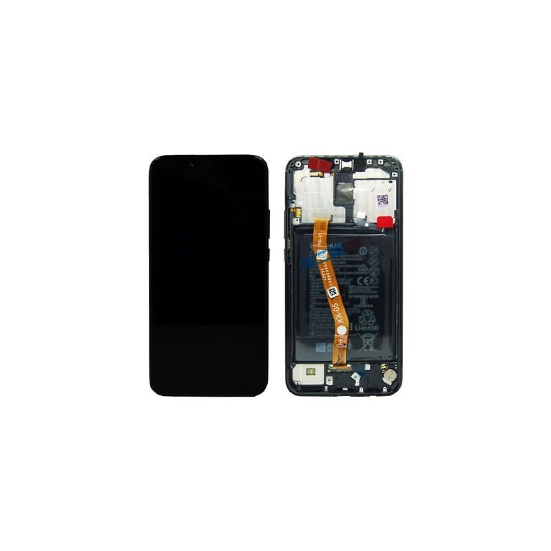 Bloc écran IPS LCD complet pré-monté sur châssis + batterie pour Huawei P40 lite E Noir photo 1