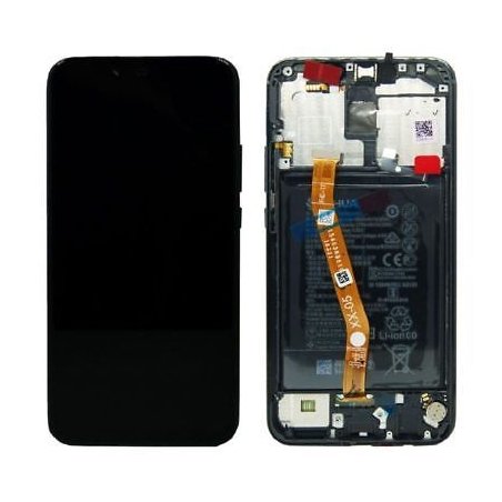 Bloc écran IPS LCD complet pré-monté sur châssis + batterie pour Huawei P40 lite E Noir photo 1