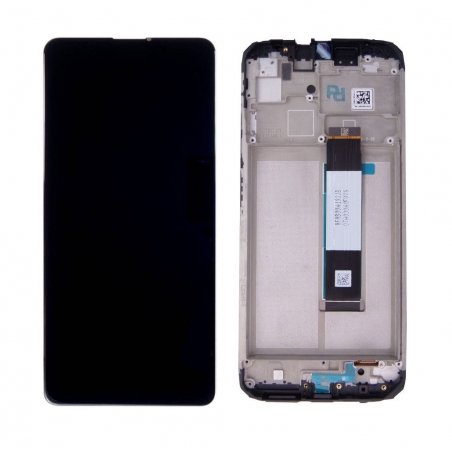 Bloc écran IPS LCD et vitre pré-montés sur châssis pour Xiaomi Redmi 9T Noir 2